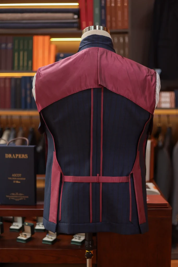 Drapers Italy Ascot 2 Ply Navy Pinstripe Suit - 1
