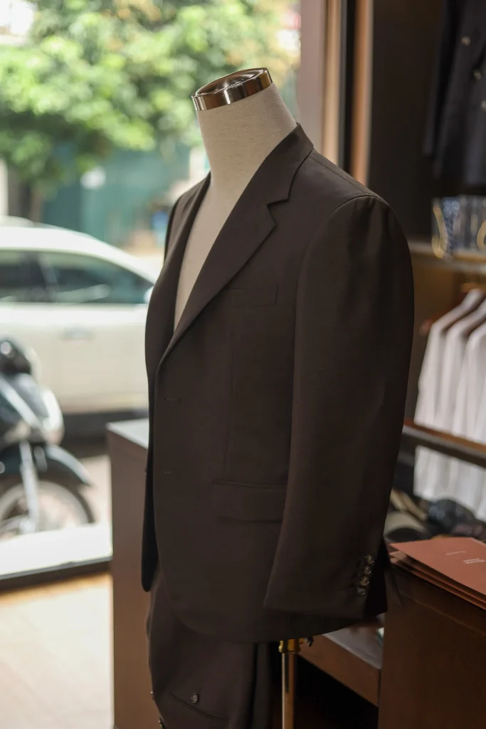 William Halstead Wool Mohair Brown Suit - 5