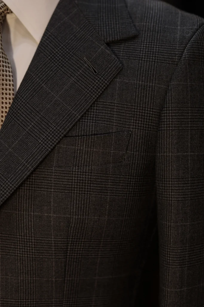 Tingeniator Drape Grey Glencheck Suit - 3