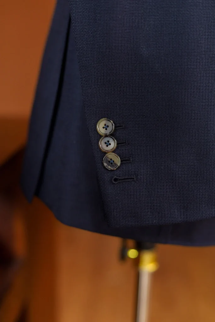 Holland&Sherry Navy Hopsack Jacket - 7