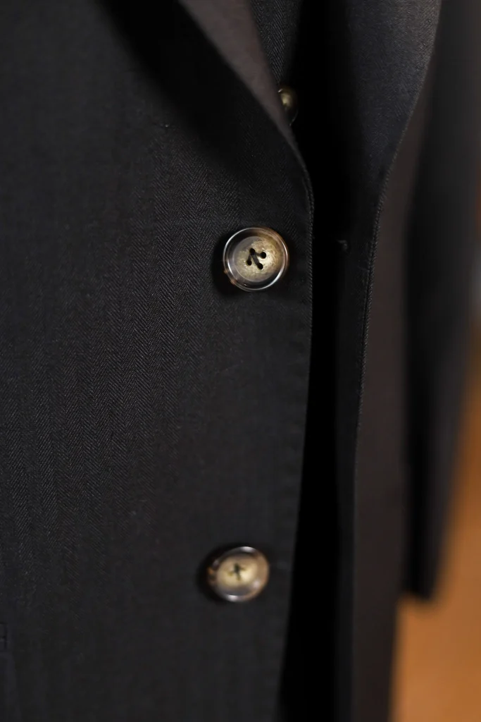 Salford Black Herringbone 3 Pieces Suit - 9