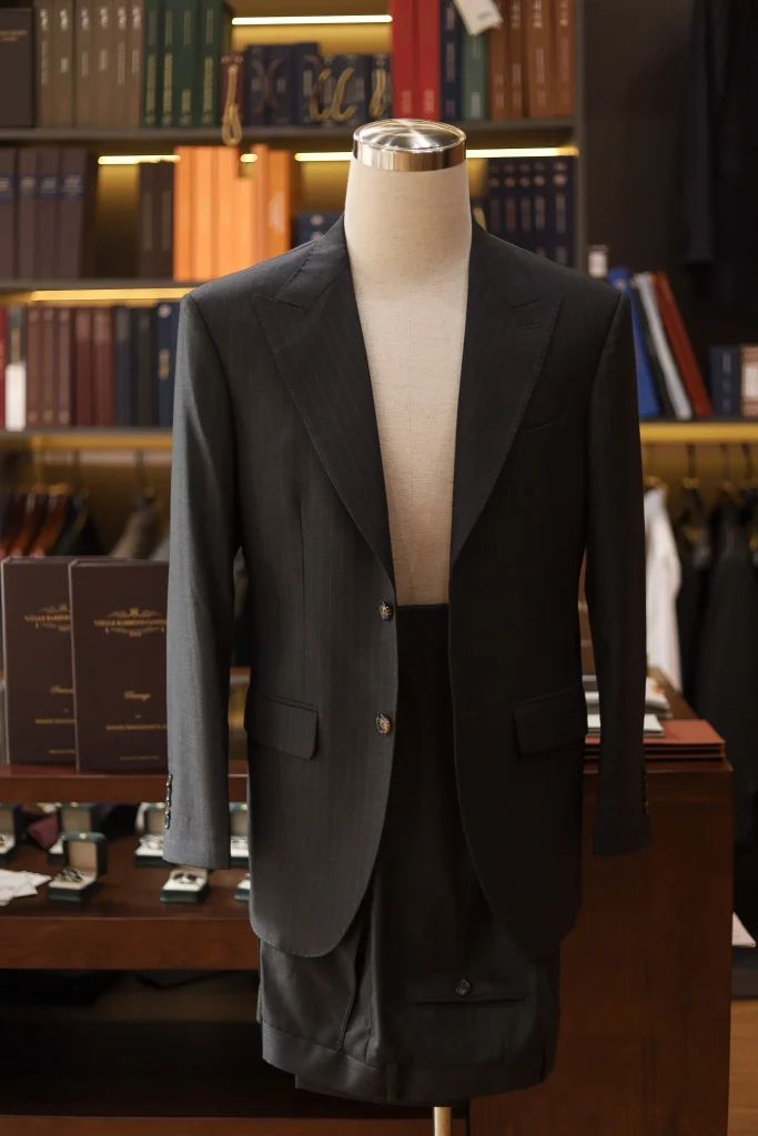 VBC Revenge Super 150’s Charcoal Pinstripe Suit - 3